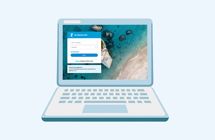 laptop with log in screen 