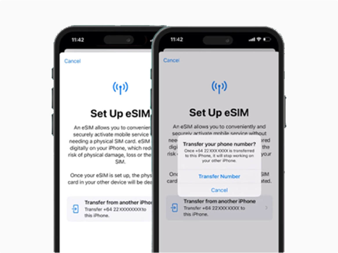 Apple Quick Transfer screenshots