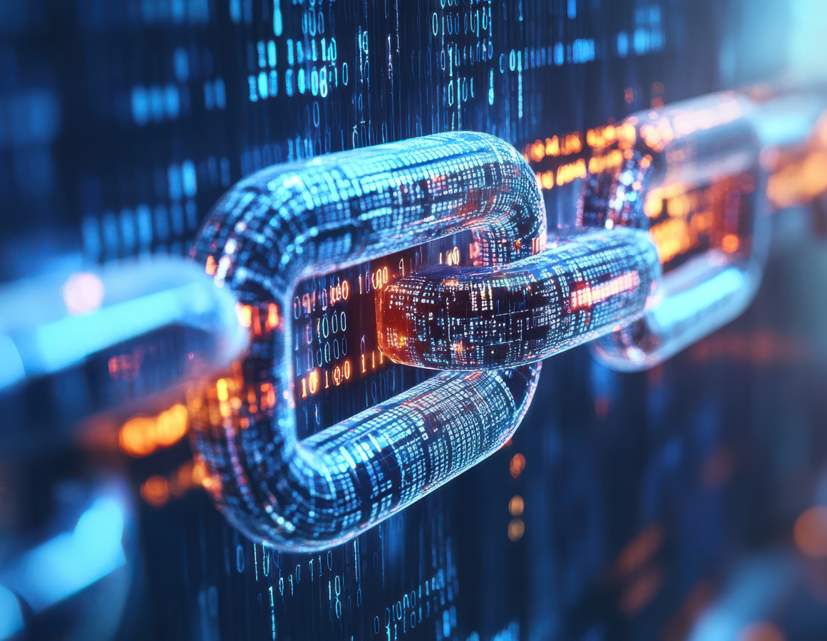 Image of a blockchain in supply chain management